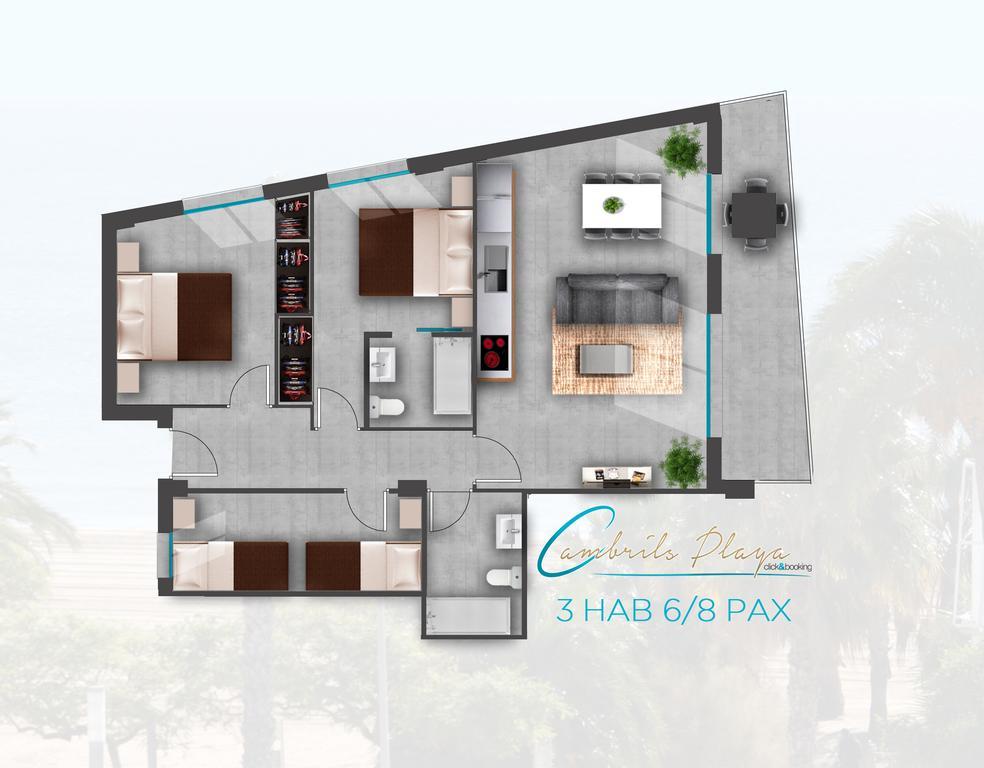 Apartamentos Cambrils Playa Spa Δωμάτιο φωτογραφία